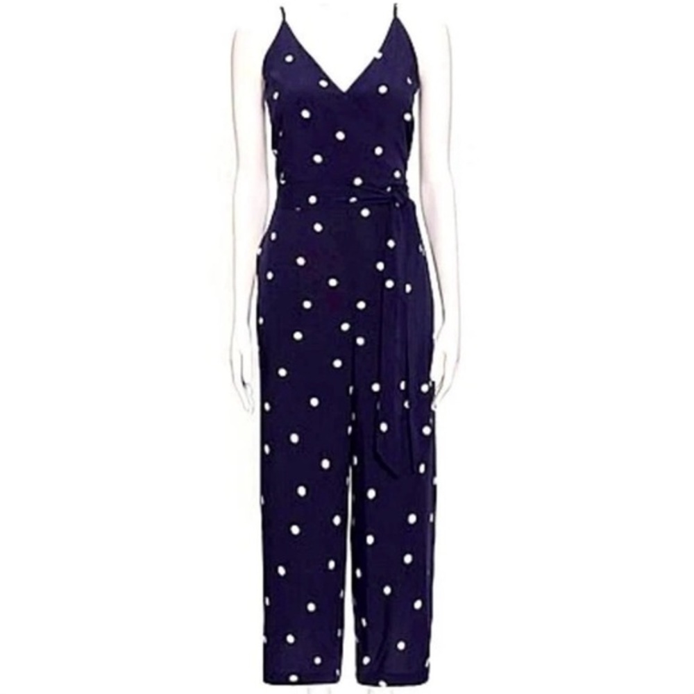 Loft - Navy Polka‎ Dot Jumpsuit